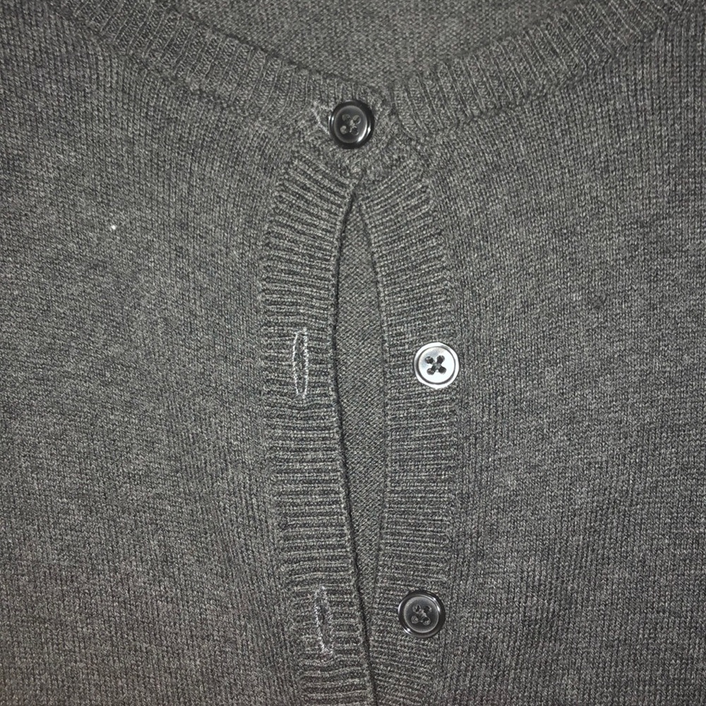 Gray button down sweater - Picture 4 of 4
